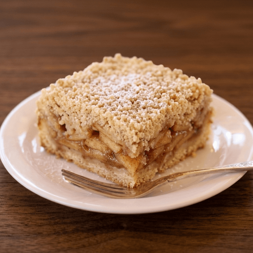 A slice of Dinner King Apple Crumble