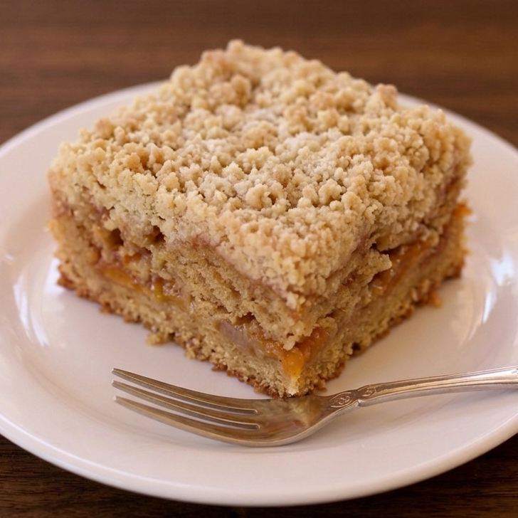 A slice of Dinner King Apricot Crumble