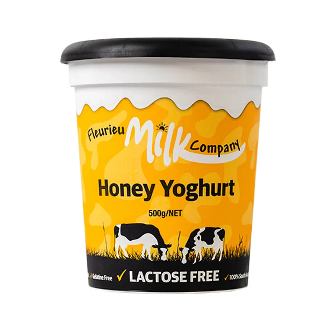 A 500g tub of Fleurieu Milk Company Honey Yoghurt