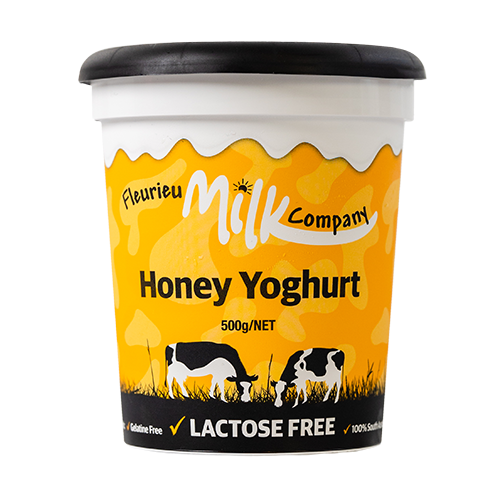 A 500g tub of Fleurieu Milk Company Honey Yoghurt 500g