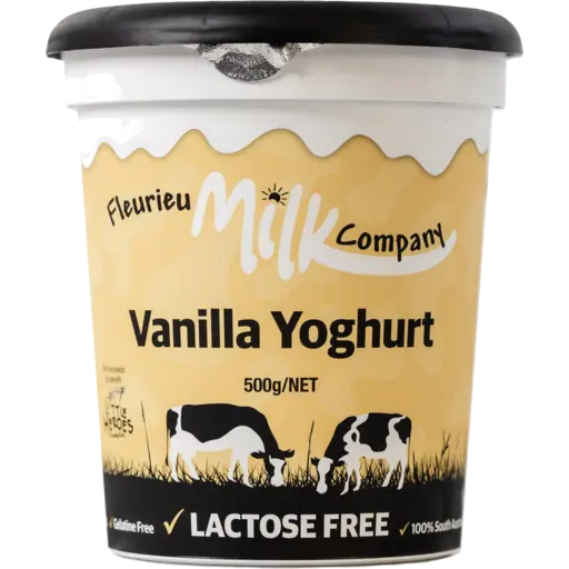 A 500g tub of Fleurieu Milk Company Vanilla Yoghurt