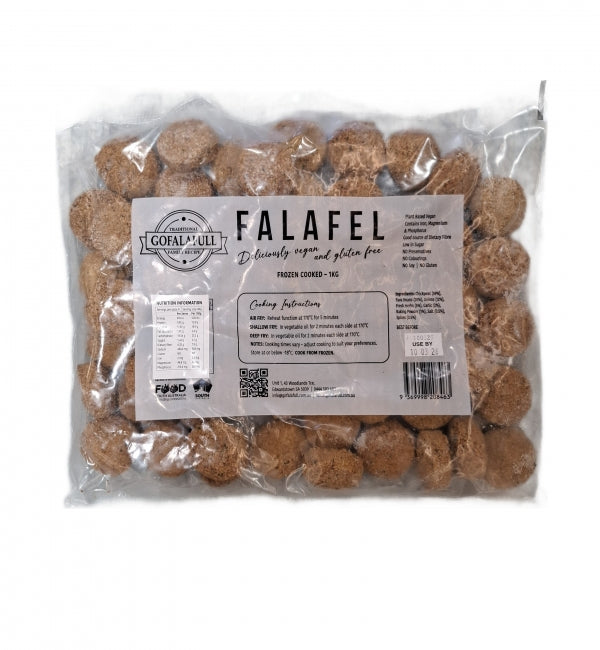 A 1kg pack of Gofalafull Raw Traditional Falafel
