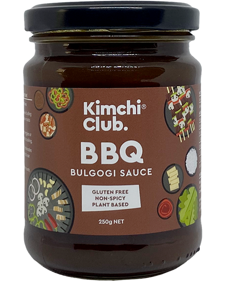 A 250g jar of Kimchi Club BBQ Bulgogi Sauce