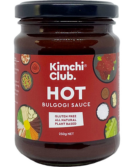 A 250g jar of Kimchi Club Hot Bulgogi Sauce