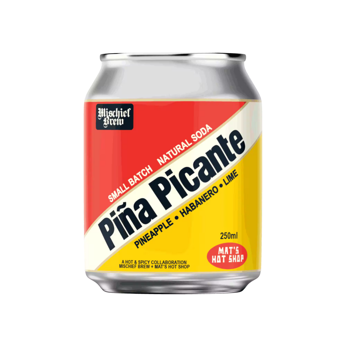 A 250ml can of Mischief Brew Pina Picante