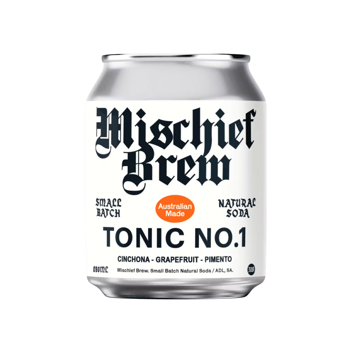A 250ml can of Mischief Brew Tonic No.1