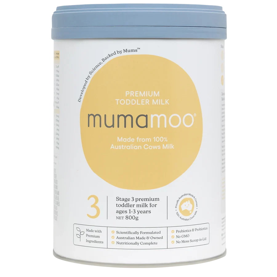 a 800g tub of Mumamoo Stage 3 Toddler Milk