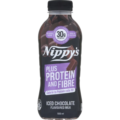 A 500ml bottle of Nippy's Protein Plus Iced Chocolate