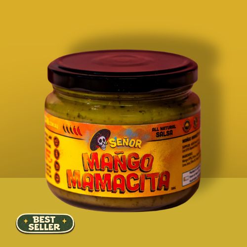 A 300g jar of Senor Mexican Mango Mamacita Salsa