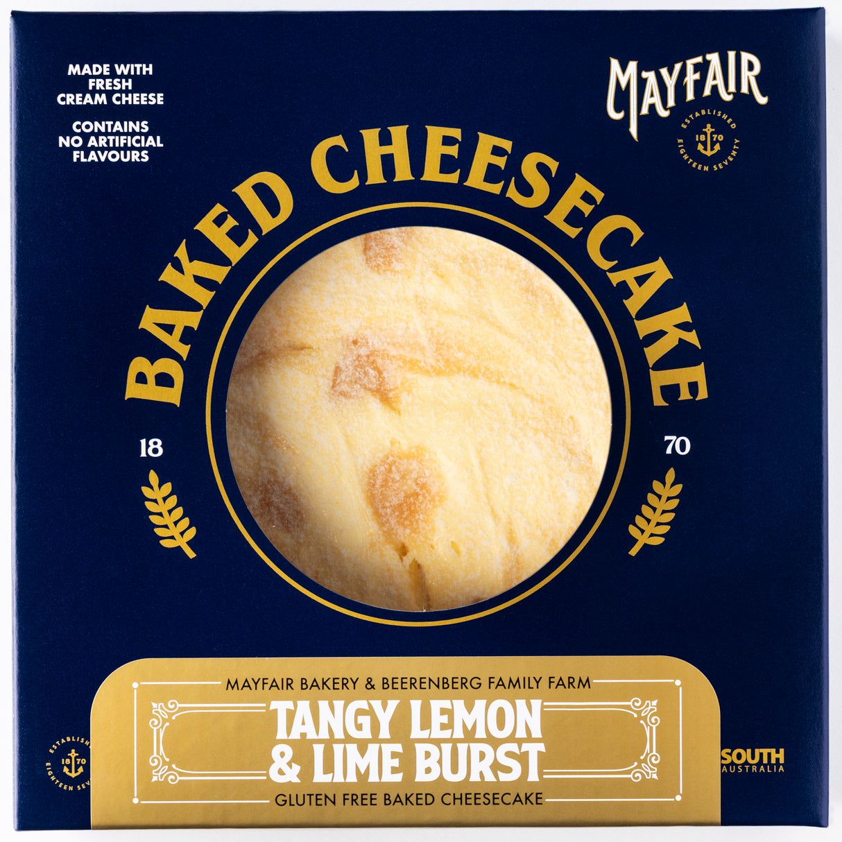 Beerenberg Tangy Lemon and Lime Baked Cheesecake