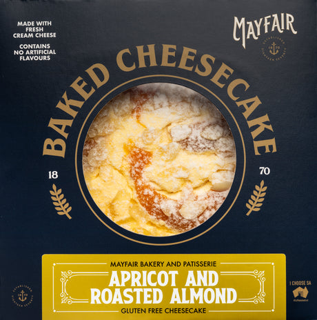 Apricot and Almond Baked Cheesecake