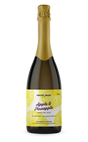 A 750ml glass bottle of Ashton Valley Juicery Apple and Pineapple sparkling juice