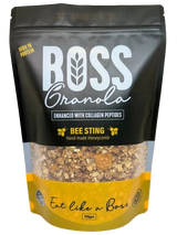 a 450 pack of Boss Granola Bee Sting Granola