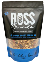 A 450g pack of Boss Granola Super Boost Berry