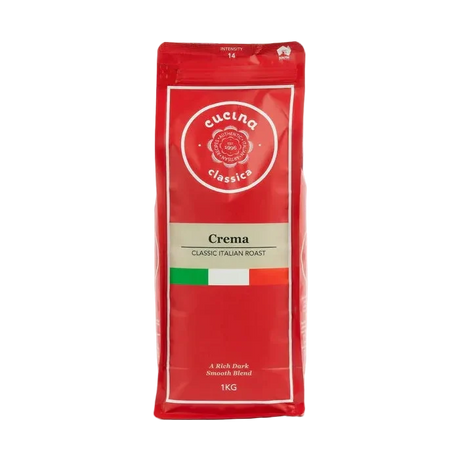 Cucina Classica 1kg bag of Crema classic Italian Roast Coffee Beans