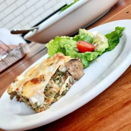 A 1kg serve of din-a-dun Mushroom, Spinach and Ricotta Cannelloni