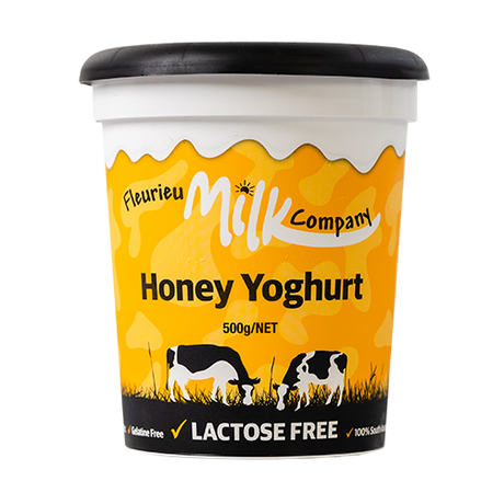 A 500g tub of Fleurieu Milk Company Honey Yoghurt 500g
