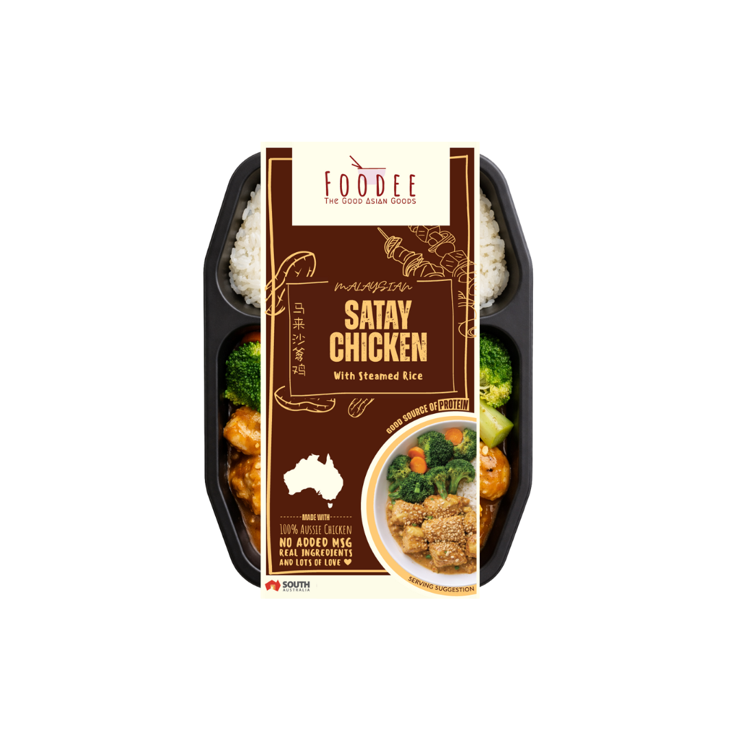 Satay Chicken with Steamed Rice 450g