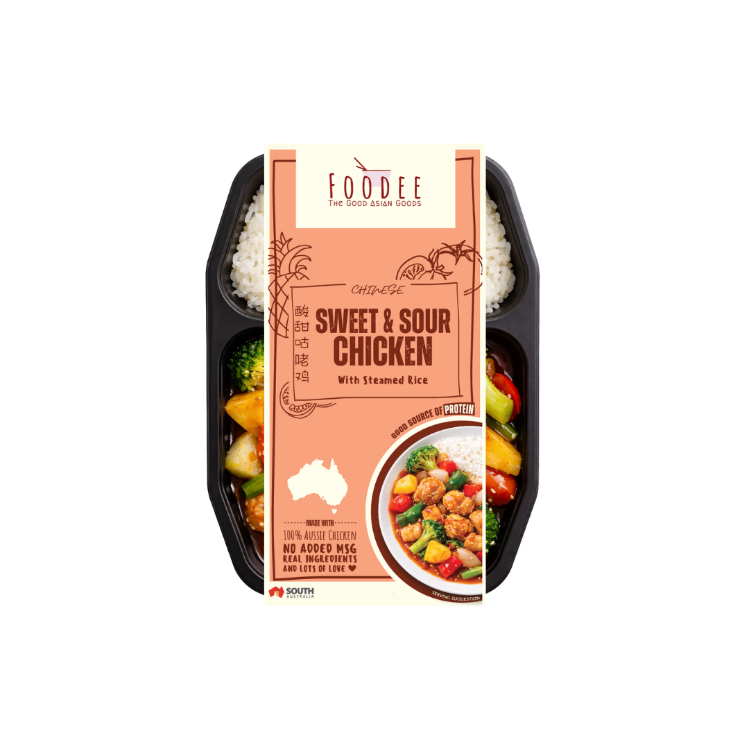 Sweet and Sour Chicken with Steamed Rice 450g