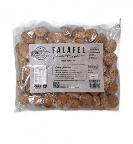 A 1kg pack of Gofalafull Raw Traditional Falafel