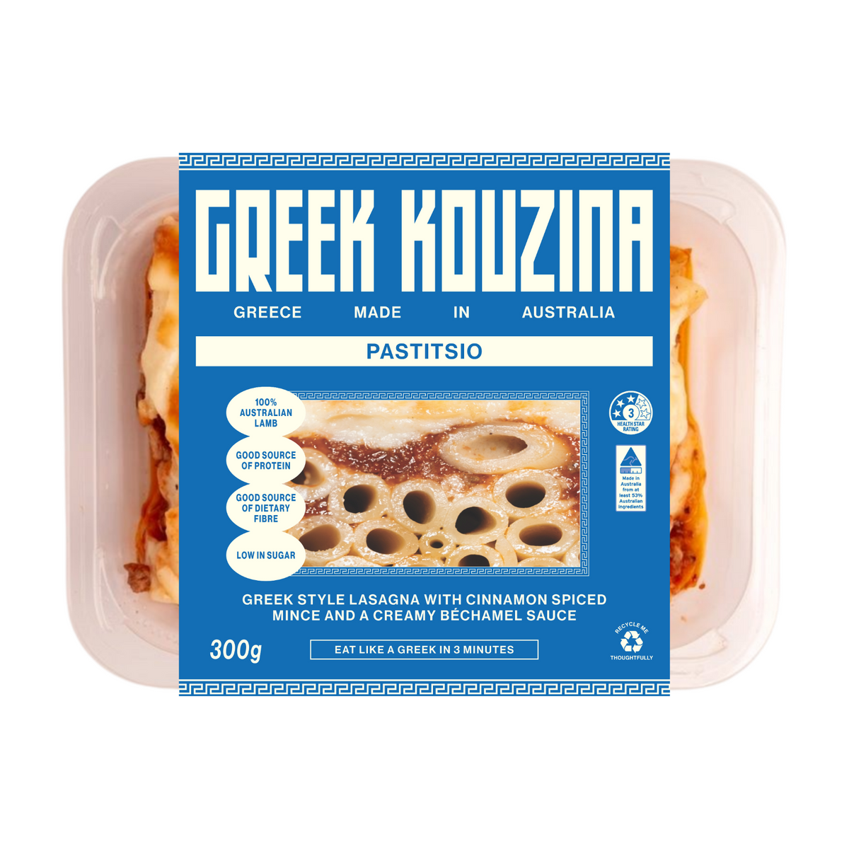 A 300g pack of Greek Kouzina Pastitsio