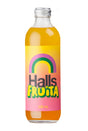 A 330ml glass bottle of Halls Fruita