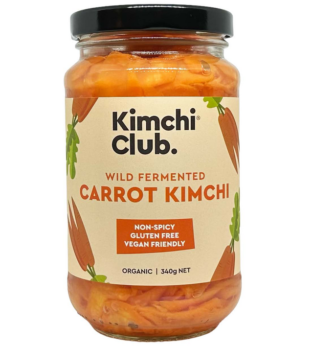 A 340g jar of Kimchi Club Carrot Kimchi