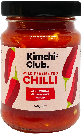 A 140g jar of Kimchi Club Fermented Chilli 140g