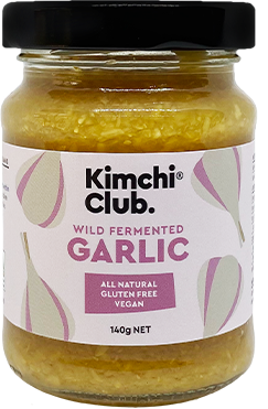 A 140g jar of Kimchi Club Fermented Garlic