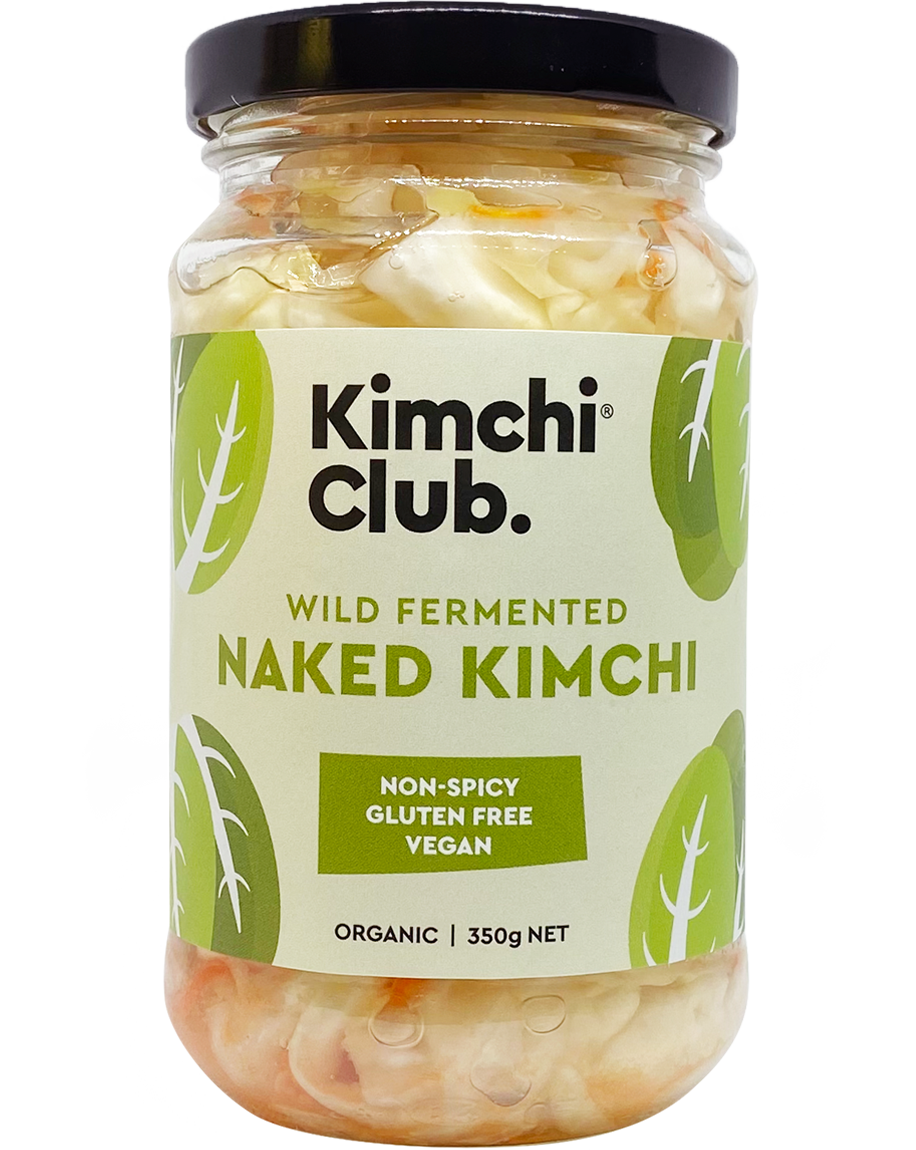 A 350g jar of Kimchi Club Naked Kimchi
