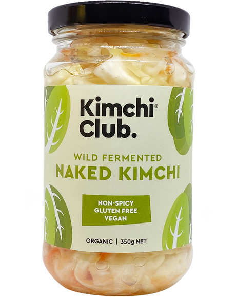 A 350g jar of Kimchi Club Naked Kimchi