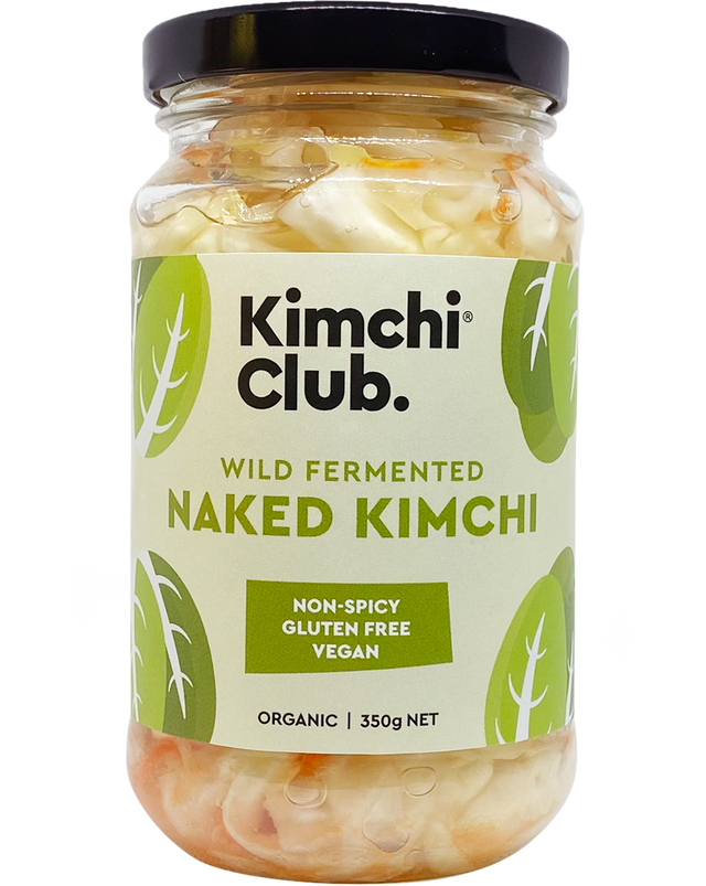 A 350g jar of Kimchi Club Naked Kimchi