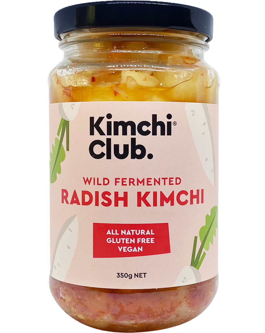 A 350g jar of Kimchi Club Radish Kimchi