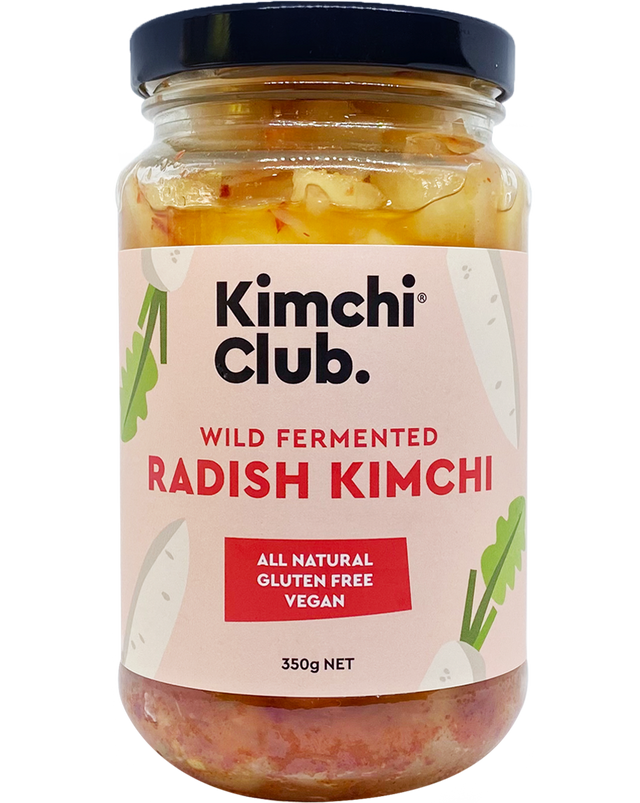A 350g jar of Kimchi Club Radish Kimchi