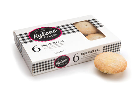 A 360g pack of Kytons Bakery Fruit Mince Pies