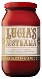 A 500g jar of Lucia's Napoletana pasta sauce
