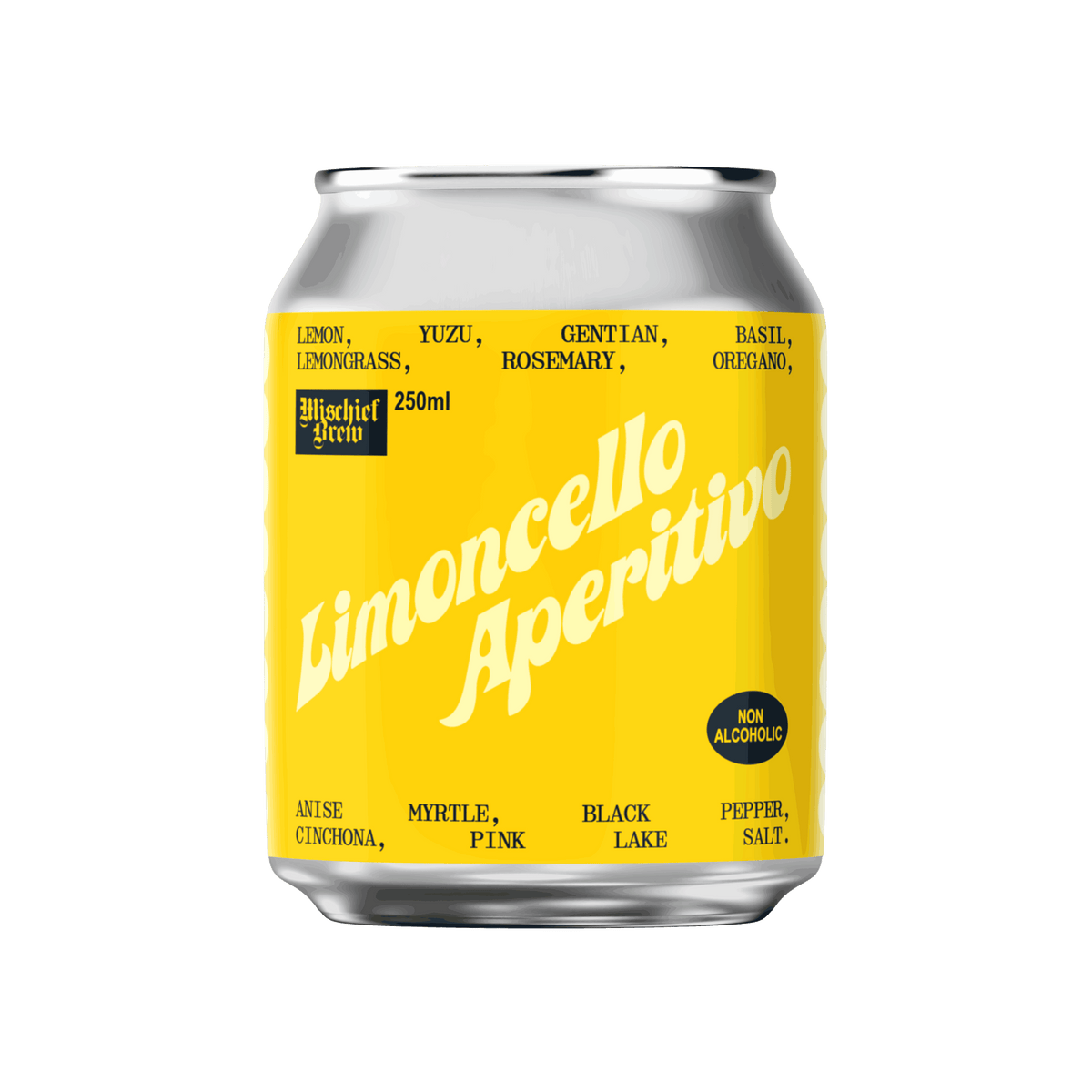 A 250ml can of Mischief Brew Limoncello Aperitivo