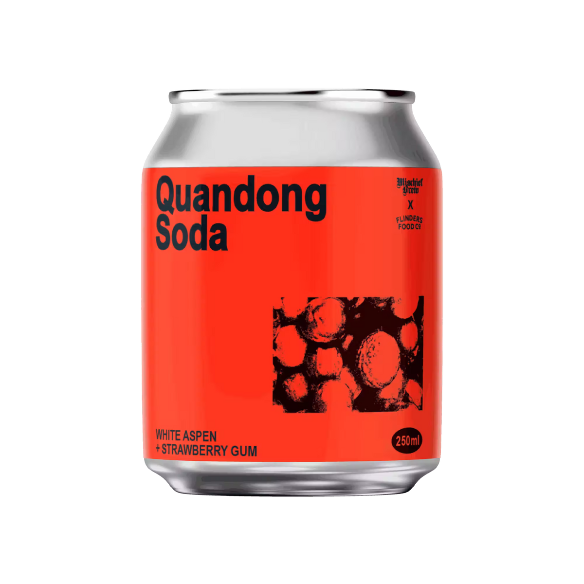 A 250ml can of Mischief Brew Quandong Soda
