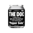 A 250ml can of Mischief Brew The Doc Pepper Soda