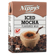 Nippy's iced mocha flavored milk packaging on a white background