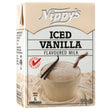 Nippy's iced vanilla flavored milk carton on a white background