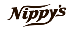 Logo of Nippy's in brown on a white background