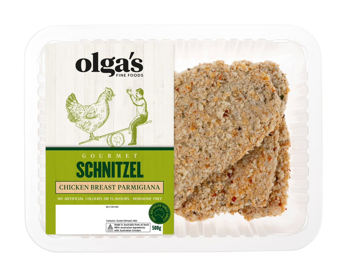 Chicken Breast Parmigiana Schnitzel 500g