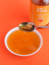 A spoonful of Salt Gang Hot Fermented Honey
