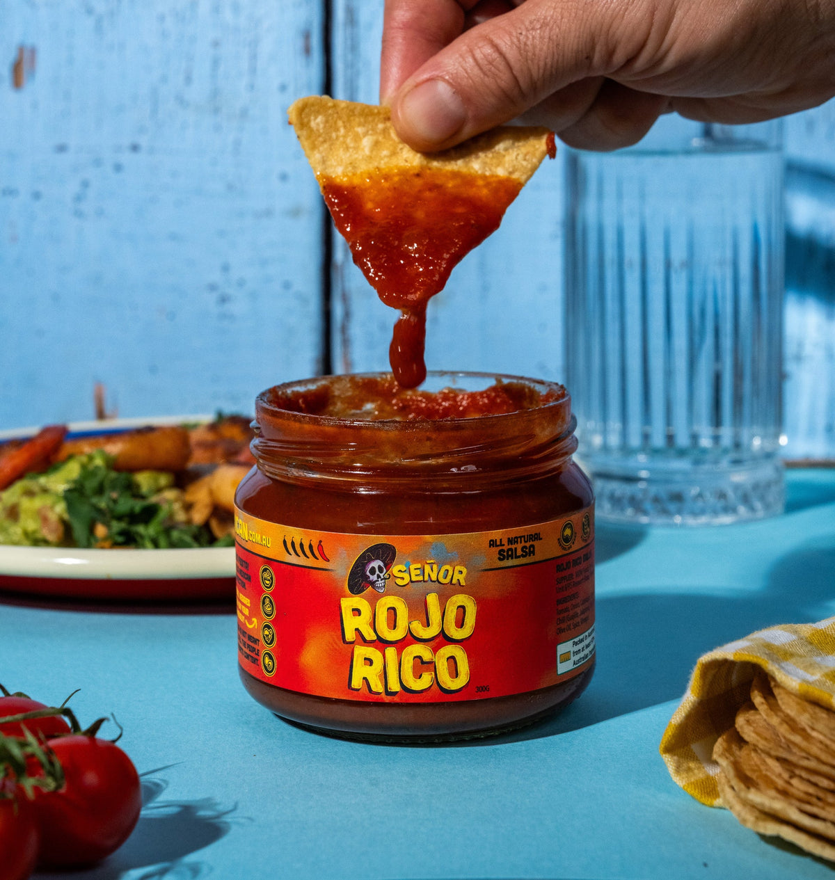 A 300g jar of Senor Mexican Rojo Rico Salsa