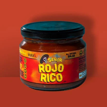 A 300g jar of Senor Mexican Rojo Rico Salsa