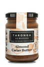 A 250g glass jar of Taronga Almonds Almond and Cacao Butter