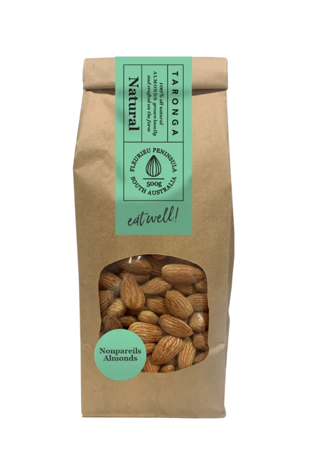 A 500g pack of Taronga Almonds Raw Almonds