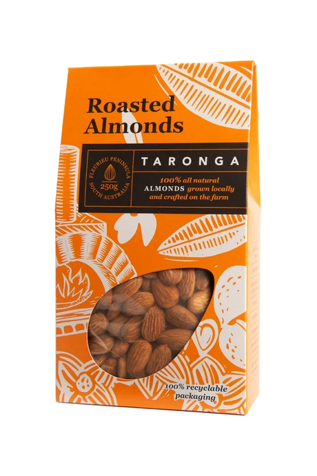 A 250g pack of Taronga Almonds Roasted Almonds