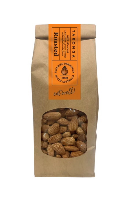 A 500g pack of Taronga Almonds Roasted Almonds